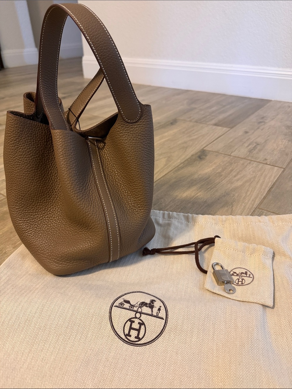 Hermès Picotin 22 Etoupe - Brand New w/ Lock & Key!